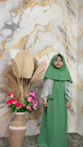 NURE - CILA KIDS SET HIJAB // GAMIS ANAK SET HIJAB BRUKAT MALIKA // GAMIS ANAK KEKINIAN VIRAL // BAHAN CRINKLE AIRFLOW PREMIUM