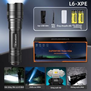 SUPERFIRE | Đèn Pin LED Siêu Sáng Dùng cho Gia Đình và Ngoài Trời