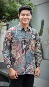 BAJU BATIK PRIA LENGAN PANJANG M L XL XXL SERAGAM BATIK - BATIK PRIA MODERN - SRB STORE