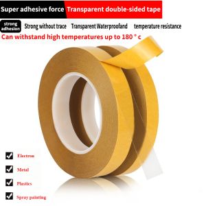 Professional Strong Adhesive Double Sided Tape Heat Resistant PET Film Transparent Waterproof for Car Bonding Signs Projects