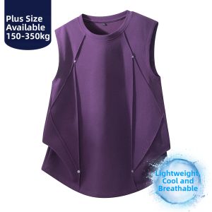 BINHANG | Big Size Trendy Deconstructed Vest Breathable Cool Summer Casual Wear