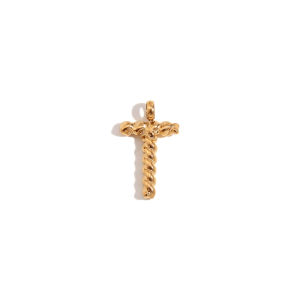 Mặt Dây Chuyền Chữ Cái E.B.belle Mini Twists Mạ Vàng 18K Phụ Kiện Không Gây Dị Ứng Thép Không Gỉ 316L Dành Cho Charm Thời Trang Hợp Xu Hướng