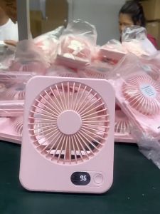 YouPin Official Store จอแสดงผลดิจิตอล LED  แสดงความเร็วลม 5000 mAh เกียร์5th ความจุสูง พัดลมไร้สาย USB พัดลมมือถือ พัดลมไร้สาย  พัดลมตั้งโต๊ะ จอแสดงผลแบตเตอรี่