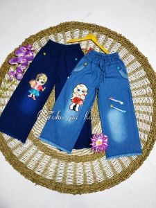 KULOT JEANS ANAK LOL LED 4 TAHUN SAMPAI 12 TAHUN