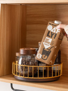 Kitchen Rotating Spice Storage Rack Oil Salt Sauce Vinegar Condiment Candy Snack Cosmetic Storage Box for Home Use