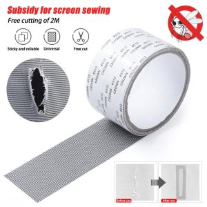 2m Window Net Anti-mosquito Mesh Patch Self Adhesive Window Net Screen Repair Patch Tape Screen Window Door Mosquito Netting Screen Repair Patch