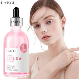 LAIKOU Sakura Face Serum Rose Essence Moisturizing Firming Brightening Fade Fine Lines Beauty Facial Skin Care Products 100ml