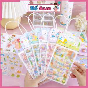 Miếng dán sticker hoạt hình trang trí sổ tay cốc nước điện thoại dễ thương cute Shop Bố Sam