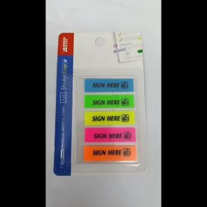 ASTAR Pvc Sticky Notes / 记号贴 P28 45MMX12MM (5padsx20sheets) (Price For 1 Pcs)