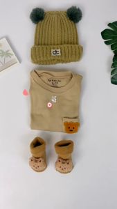 Jumper Bayi Boho Summer Bear: Desain Berkualitas Tinggi & Desain Bear untuk Bayi