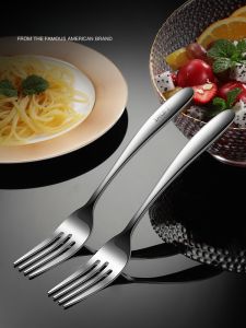 Ironx Western Dinner Fork 304 Stainless Steel Thickened Hotel Steak Dessert Home Use Salad Small Fork Restaurant Commercial Use