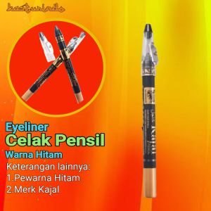 Eyeliner Celak Mata Pensil Saudi Pewarna Mata - Hitam