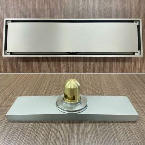 Thoát sàn mặt cắt gạch thoát sàn âm chất liệu Đồng cao cấp KT 30 cm x 8 cm phễu thoát sàn chống hôi chống côn trùng. Vừa ống phi 48 60 90.