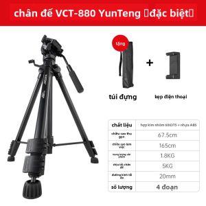 Yunteng | Chân Đế Nhôm Đa Năng Dạng Tripod Thanh Nhẹ