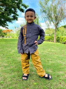 Setelan Koko Anak Laki Laki Lengan Panjang Jovanka Set Baju Muslim Anak Laki-laki