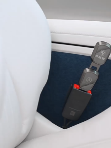 Đai ngắt chuông chốt an toàn cắm nối tiếp MẪU MỚI mặt kính sang trọng in logo các hãng xe ô tô