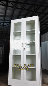 FAITH | Full Steel and Glass Display Cabinet by Leapify Steel - Heavy Duty and Waterproof Storage