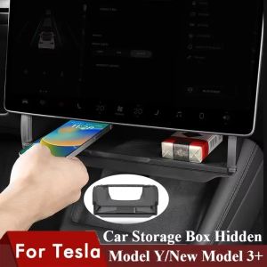 For Tesla Model Y LAUNCH/Juniper/3+ Highland Central Control Screen Storage Box Car Storage Box Automotive Accessories