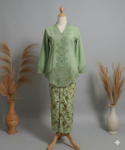 Kebaya Encim Bordir Senada Bahan Katun Micro Premium Lengan Panjang Atasan Kebaya Tradisional Banyak Dicari Mulai Dari Size M-4L