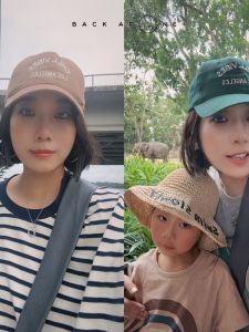 Adjustable American Letter Embroidery Baseball Cap Tang Boss Jia Ling Sister Amusement Park Casual Cotton Cap for All Seasons