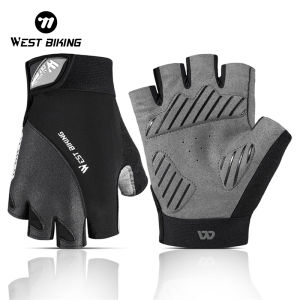 WEST BIKING Summer Cycling  Half Finger Gloves Motorcycle MTB Road Bike Gloves For Men Women Non-Slip Fingerless Riding Gloves