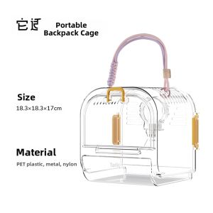 Tafit | Portable Transparent Pet Backpack for Small Animals Tafit