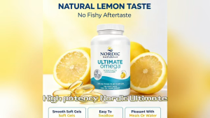 Heart Brain and Immune Support | Nordic Naturals Ultimate Omega Fish Oil Supplement 180 Soft Gels