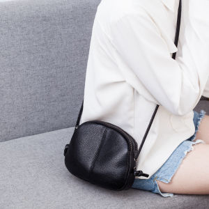 AUSDIOCA | Real Leather Shell Shape Small Crossbody Handbag