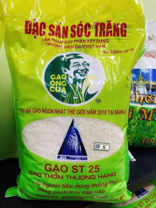 Gạo ST25 Ông Cua Thơm Thượng Hạng