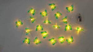 Đèn Dây Bướm Trong Nhà 10/20/40 Đèn LED Đèn Ngủ Cổ Tích Vòng Hoa Rèm Trang Trí Phòng Cho Bé Gái Trang Trí Tiệc Sinh Nhật Đám Cưới Màu Trắng Ấm PVC