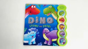 Dinosaur Stomp And Roar Bubble Sound Book With 5 Buttons Sounds (Hardcover) For Kids