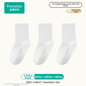 Purcotton | Antibacterial Breathable Cotton Socks for Kids