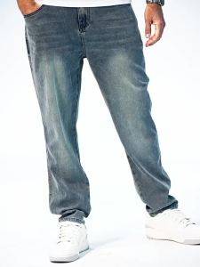 Enjeolon | Retro Cool Summer Mens Tencel Jeans