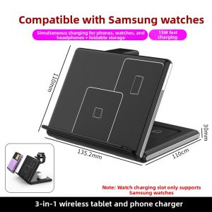 NIOYE | Tri-functional Folding Screen Compatible Wireless Charging Dock