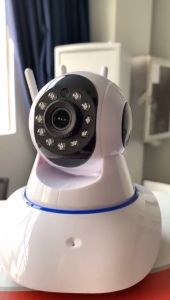 Kamera IP Nirkabel HD 1080P PTZ Night Vision Audio Berbicara Dua Arah (3 Antena)