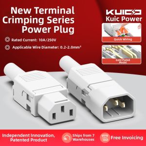 kuicc | Gold-Plated No-Soldering 3-Pin Power Plug 10A