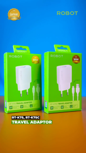 Robot Charger RT-K7S Kabel Micro USB 5V 1.2A 100cm Fast Charging Original Garansi Resmi 1 Tahun
