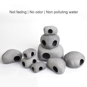 Fish Eluding House Aquarium Landscaping Decoration Accessories Fish Shrimp Shelter House Hideout Rock Cave Aquarium Ornament