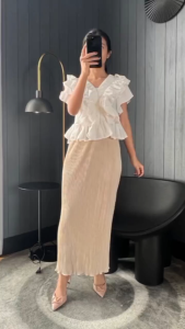 Rok Plisket Wavi BB PayungRok Wavi BB Plisket Bolak Balik Payung