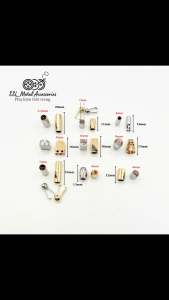 [Hàng mới] (5 cái) Nút chặn cục chặn kim loại hình trụ thời trang mới dành cho áo khoác áo hoodie YY575 YY563 #ssl_