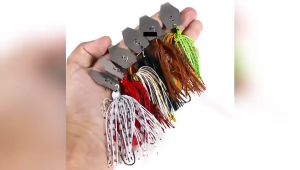 Umpan Casting Chatter Bait 10cm/11gr Umpan Casting Gabus Spinner Bait Berputar Buzzbait Fishing Lure