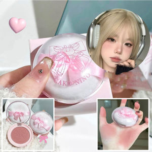 Phấn Má Hồng Cute Wish Bow Màu Hồng Phấn Lâu Trôi Làm Sáng Da Dễ Tán Phong Cách Hàn Quốc Trang Điểm Mỹ Phẩm 5g Kích Thước Đầy Đủ