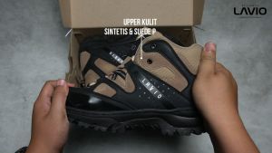 Sepatu Boot Pria Safety Ujung Besi Lavio Gibson  Boots High Premium Quality Boster Mood Hiking Proyek Touring