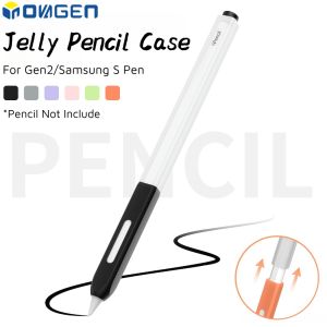 INOVAGEN For Pencil Gen 2/Pro Case HolderFor Samsung S Pen CaseMagnet Attach ChargingSilicone Translucent Non-Slip Cover