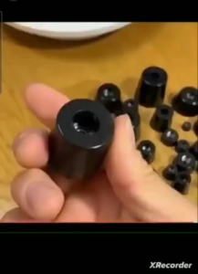 MOGEE 10PCS Chân cao su giảm chấn có long đen kim loại đúc liền dùng cho chân đế loa máy