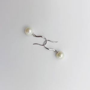 Her Jewellery Pearl Hook Earrings - Luxury Crystal Embellishments plated with 18K Gold