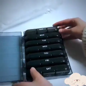 🔥 7 Day Pill Organizer 3 Times a Day 21 Compartments Moisture-Proof Pill Organizer Box Storage Box