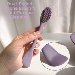Silicone Dual-Headed Facial Mask Brush Mud Mask Application and Cleaning Tool