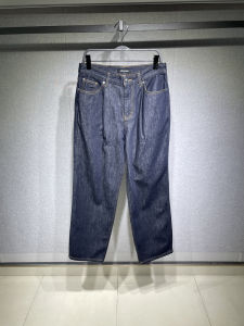 Peacebird Mens Jeans Straight Loose Simple Trendy Youth Casual Long Pants Spring 2025 Mid-Waist Cotton Denim Wet-Dry