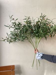 Nordic Style Eucalyptus Leaf Artificial Green Plant Leaf Scenery Photography Props Fake Flowers Olive Branch Home Decorations